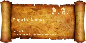 Megela Norma névjegykártya